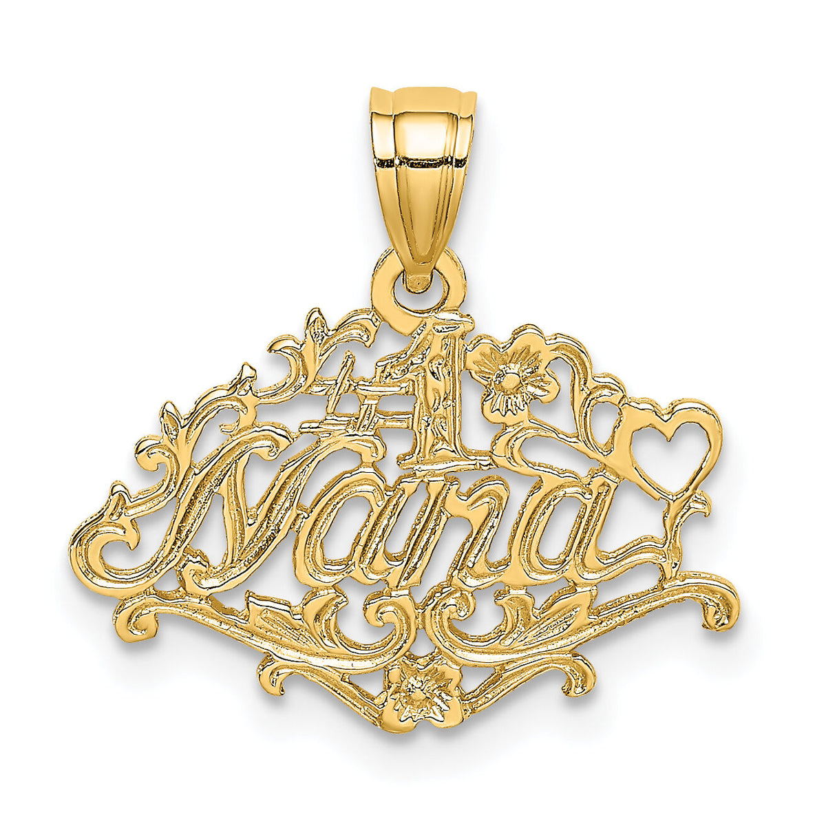 14K #1 NANA  Charm-K8803