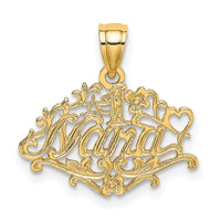 14K #1 NANA  Charm-K8803