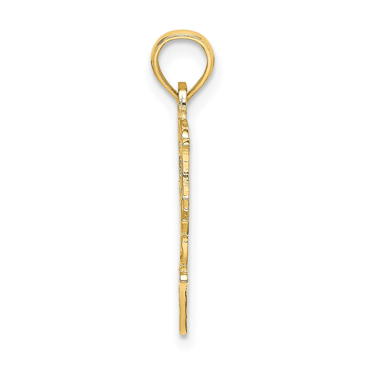 14K #1 NANA  in Heart Charm-K8804