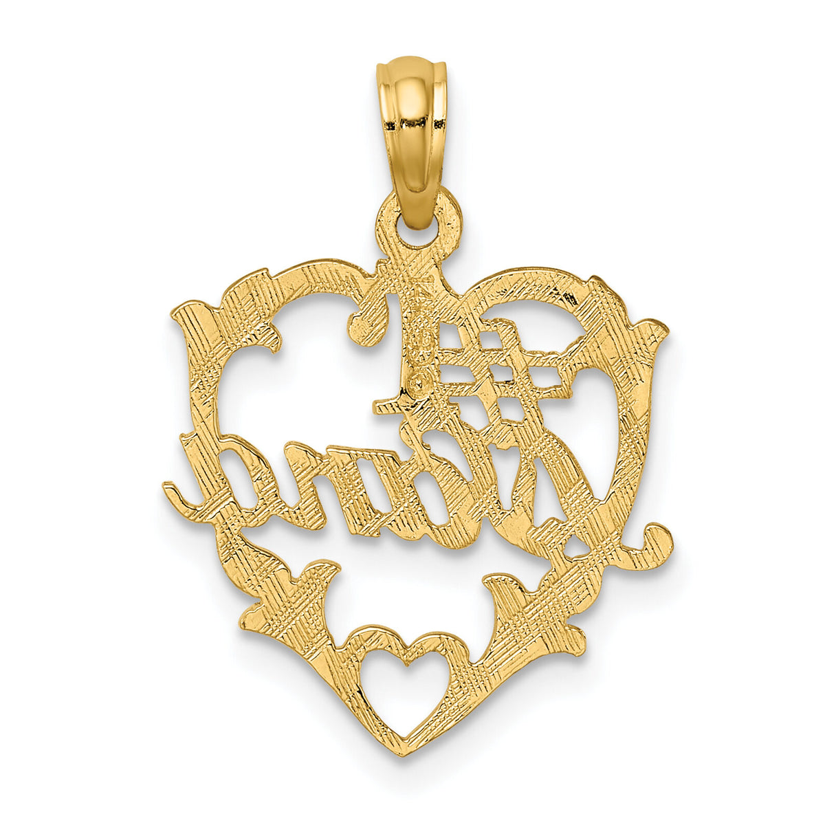 14K #1 NANA  in Heart Charm-K8804