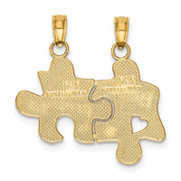 14K BEST FRIENDS Break-apart Puzzle Pieces Charm-K8810