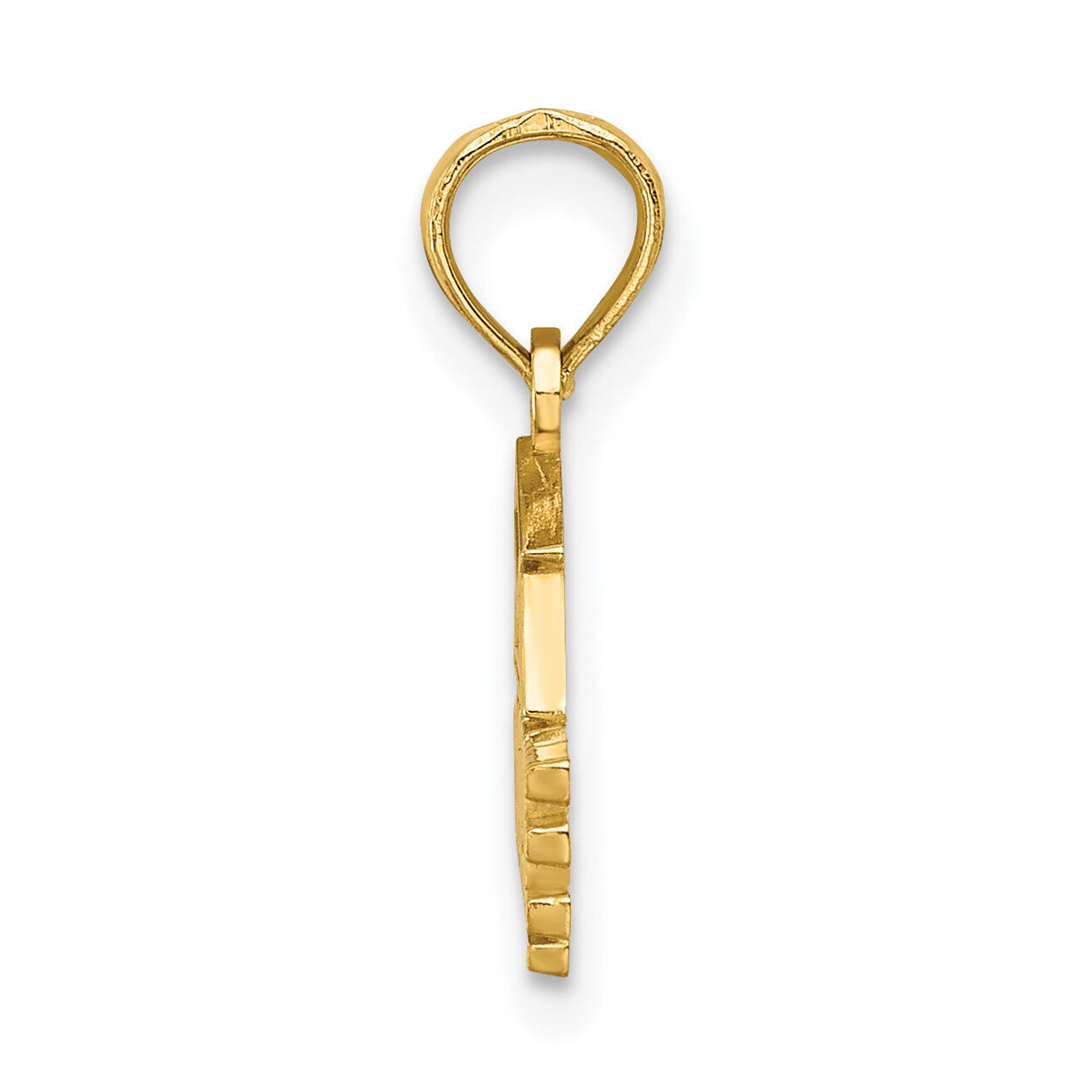 14K Polished GRADUATE Under Cap Charm-K8814
