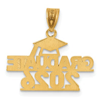 14K Polished GRADUATE 2026 Under Cap Charm-K8814-26