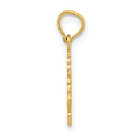 14K Polished #1 SIS Charm-K8849