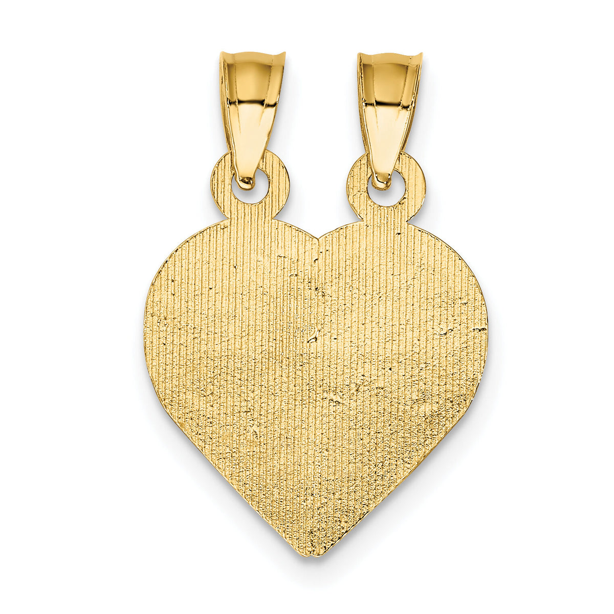 14K BOY/GIRL FRIEND Break-apart Heart Charm-K8850