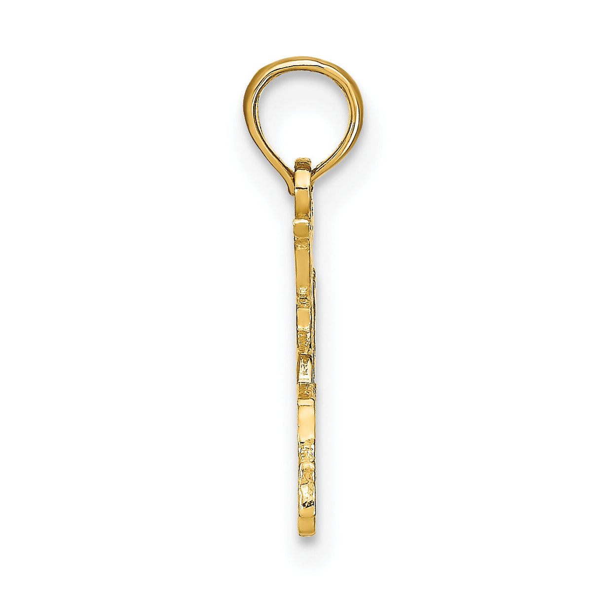 14K 15  in Cut-out Heart charm-K8851
