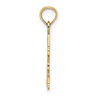14K Polished Engraved #1 STEP MOM Charm-K8854