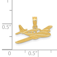 14k Cessna Plane Pendant-K888