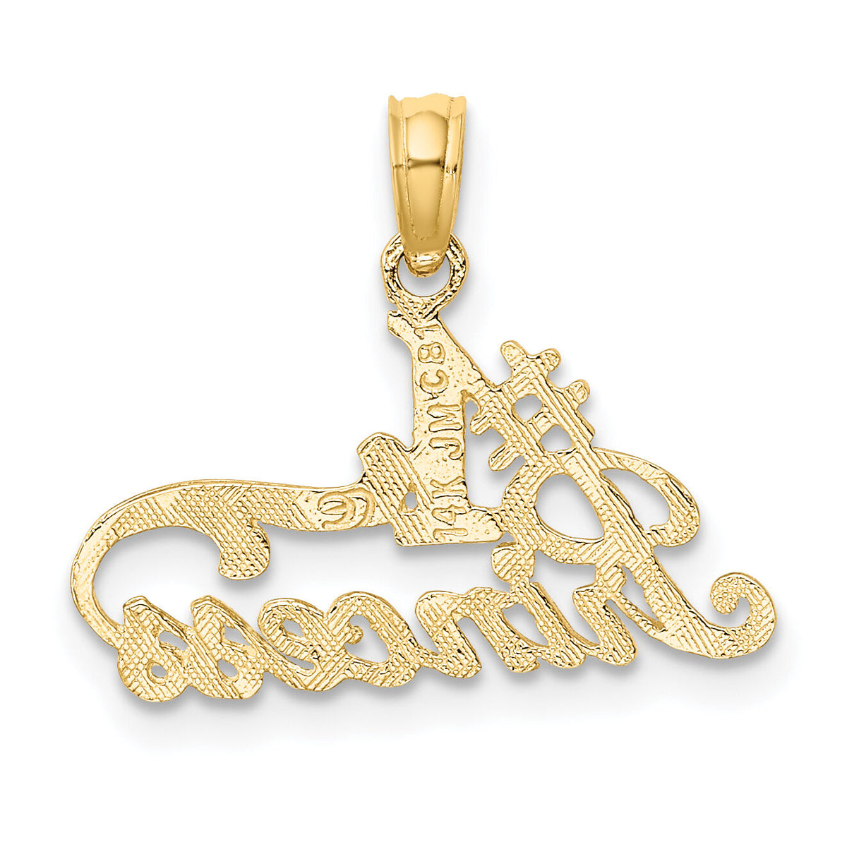 14K #1 PRINCESS Charm-K8883