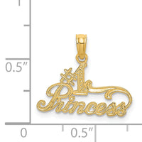 14K #1 PRINCESS Charm-K8883