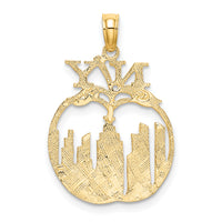 14K New York Skyline in Apple Charm-K8901