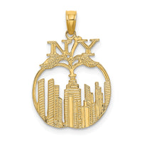 14K New York Skyline in Apple Charm-K8901