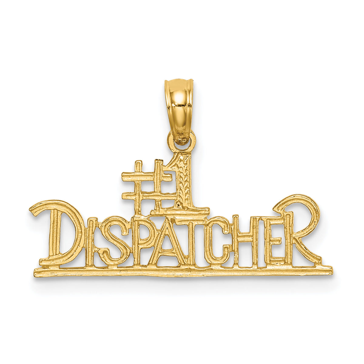 14K #1 DISPATCHER Charm-K8902