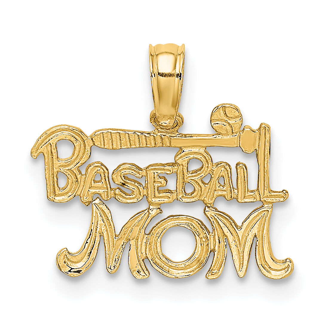14K BASEBALL MOM Charm-K8903