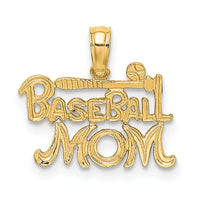 14K BASEBALL MOM Charm-K8903
