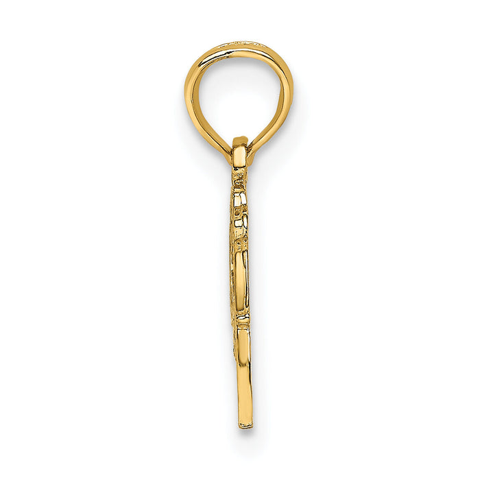 14K Block and Engraved GREAT GRANDMA Charm-K8905