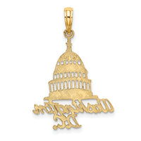 14K WASHINGTON D.C. Capital Building Charm-K8910