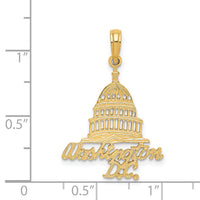 14K WASHINGTON D.C. Capital Building Charm-K8910