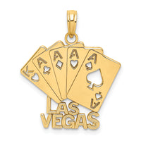 14K LAS VEGAS w/ Playing Cards Charm-K8912