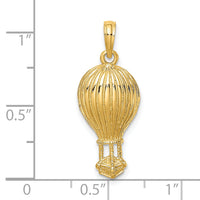 14K Polished Hot Air Ballon Charm-K8914