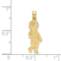 14K Little Boy Walking Charm-K8934