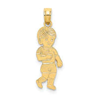 14K Little Boy Walking Charm-K8934