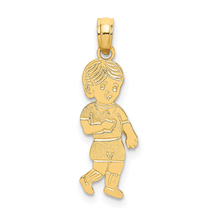 14K Little Boy Walking Charm-K8934