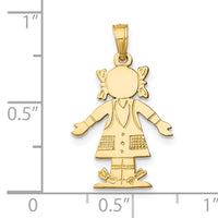 14K Girl Charm-K8936