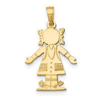 14K Girl Charm-K8936