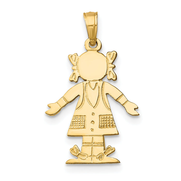 14K Girl Charm-K8936
