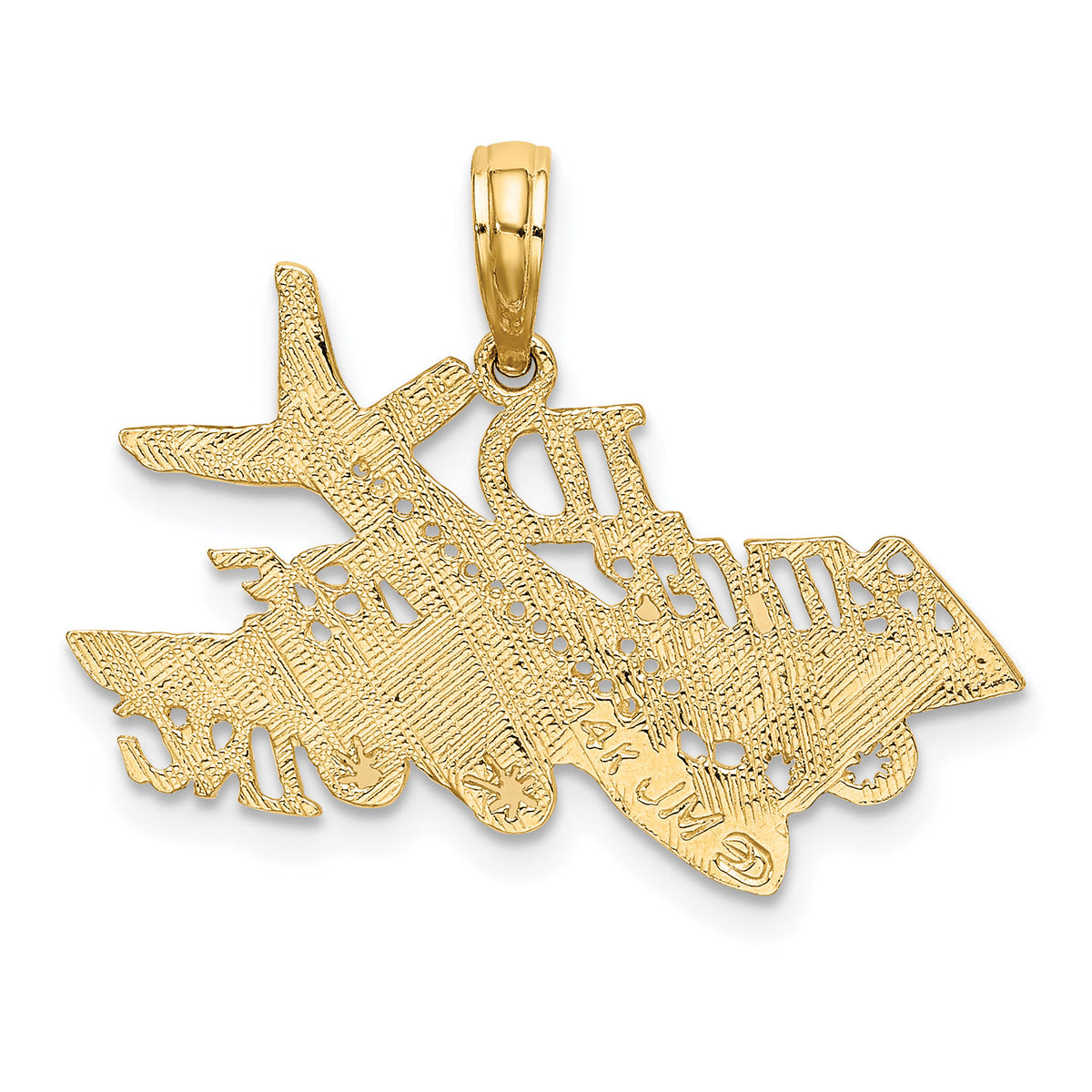 14k I'D RATHER BE FLYING Charm-K894