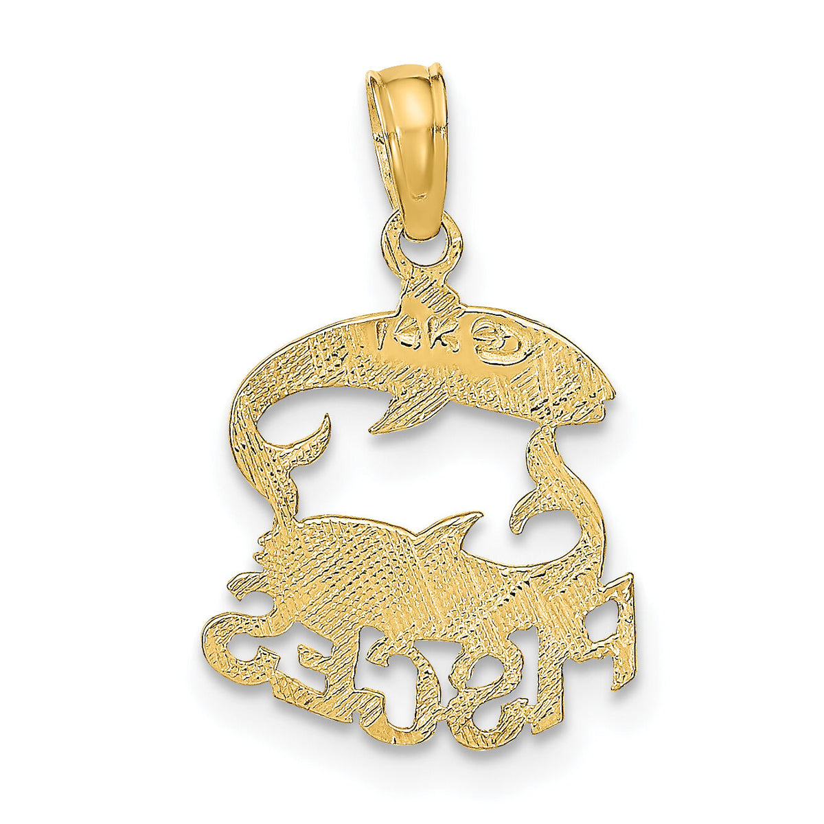 14K PISCES Zodiac Charm-K8945