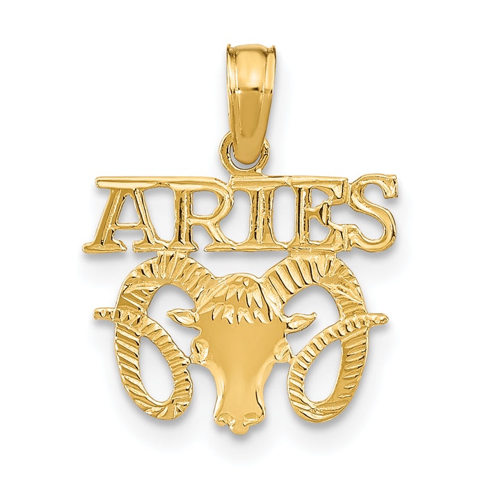 14K ARIES Zodiac Charm-K8946