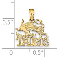 14K TAURUS Zodiac Charm-K8947