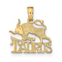 14K TAURUS Zodiac Charm-K8947