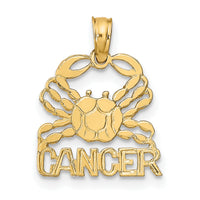 14K CANCER Zodiac Charm-K8949