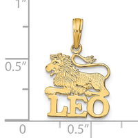 14K LEO Zodiac Charm-K8950