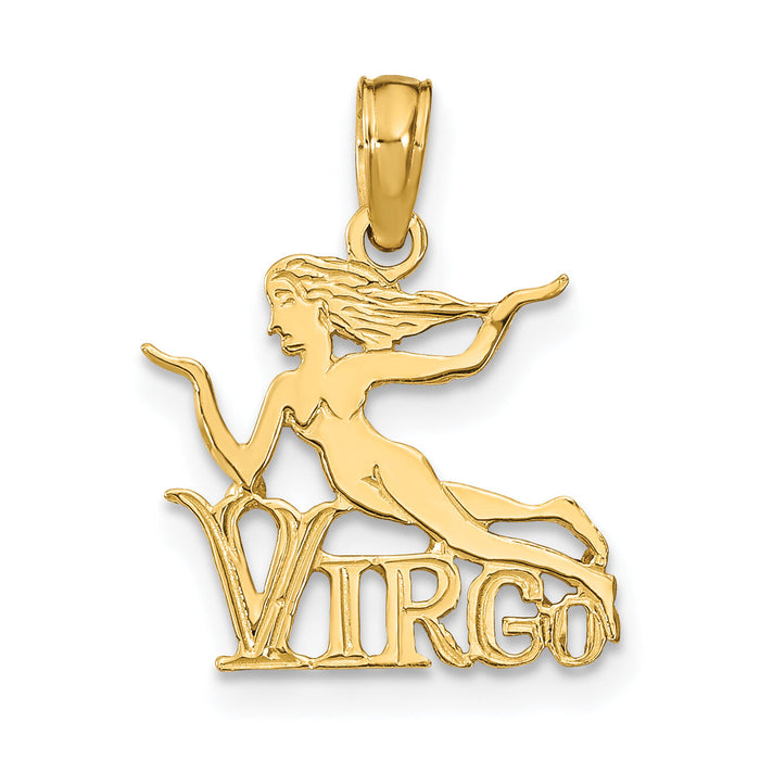 14K VIRGO Zodiac Charm-K8951