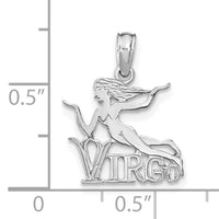 14k WG VIRGO Zodiac Charm-K8951W