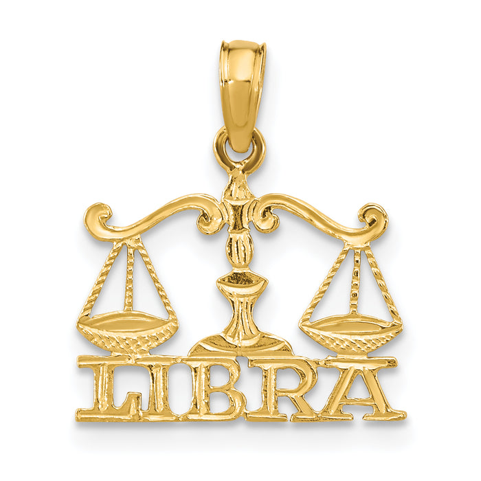 14K LIBRA Zodiac Charm-K8952