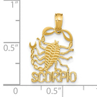 14K SCORPIO Zodiac Charm-K8953