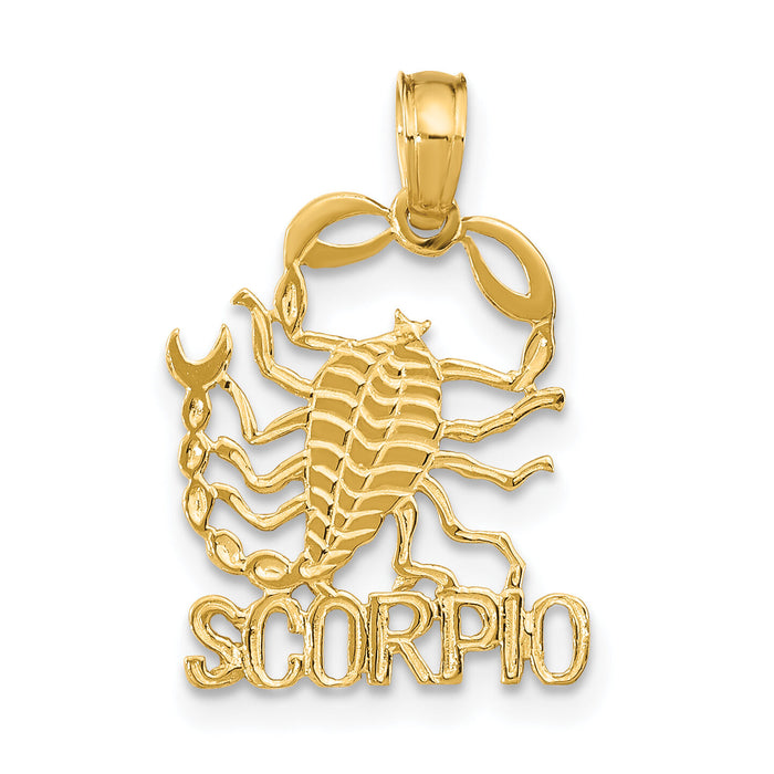 14K SCORPIO Zodiac Charm-K8953