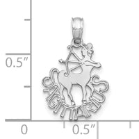 14k WG SAGITTARIUS Zodiac Charm-K8954W