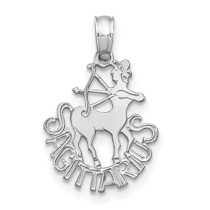 14k WG SAGITTARIUS Zodiac Charm-K8954W