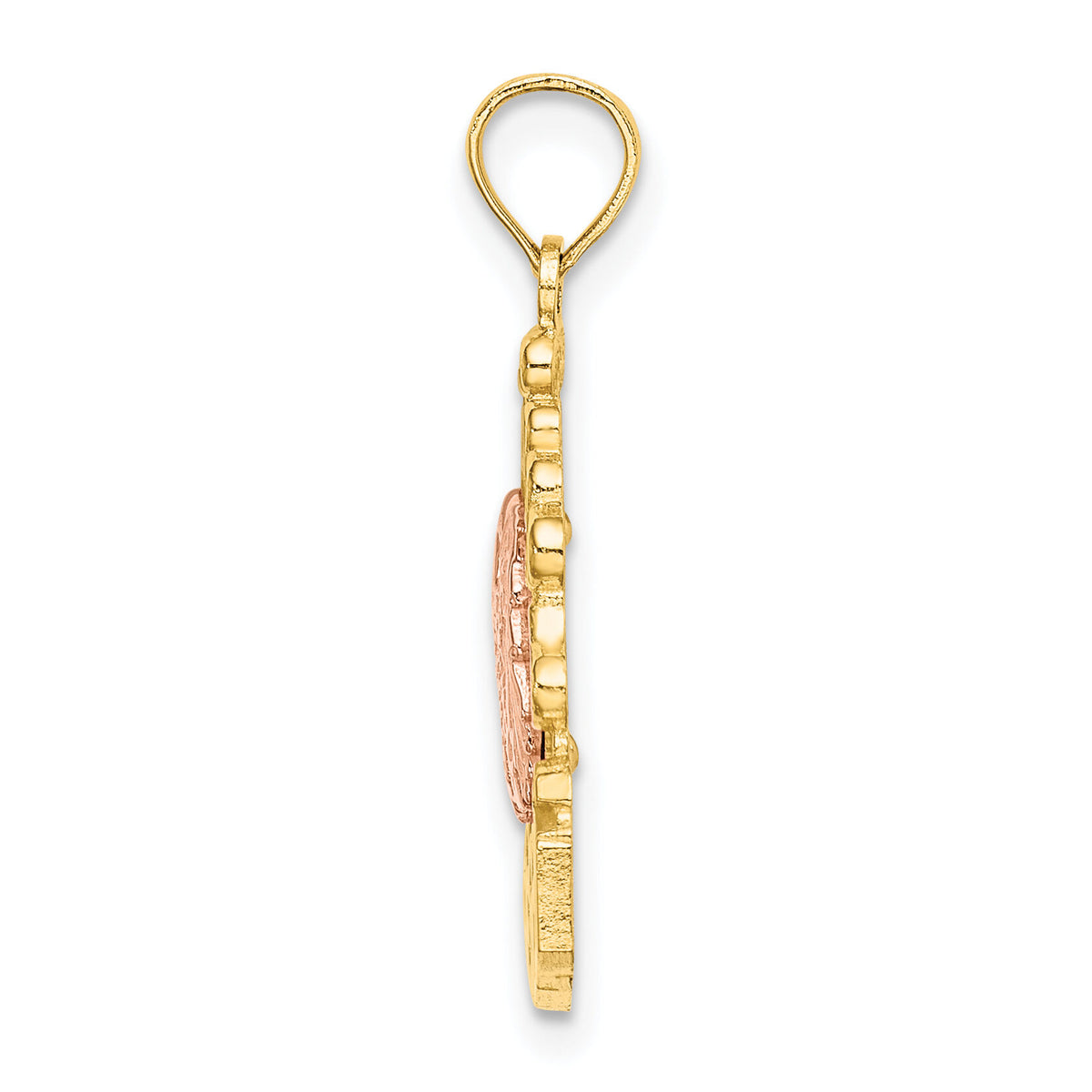 14k Two-tone I HEART MEXICO  w/ Eagle Charm-K8973
