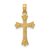 14k Two-tone Center Cross Charm-K8994