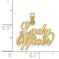 14k LADY OFFICER Charm-K906