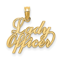 14k LADY OFFICER Charm-K906