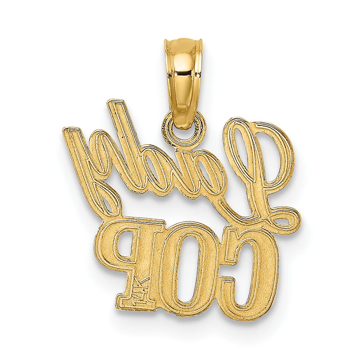 14k LADY COP Charm-K908