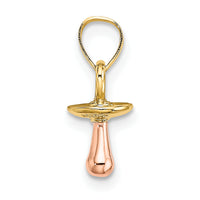 14k Two-Tone 3-D Pacifier Charm-K9103